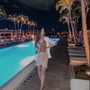 Colorful Tweed Mini Skirt XS Like New | Office Chic | Sparkle